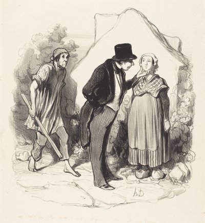Czy twój mąż byłby zazdrosny... autorstwa Honoré Daumier