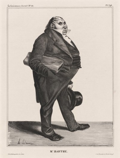 Félix Barthe autorstwa Honoré Daumier