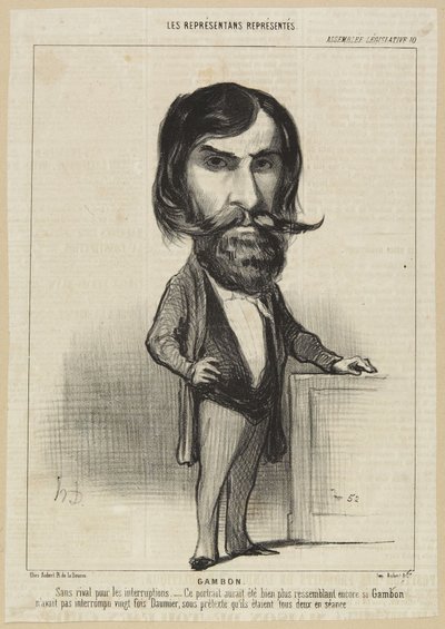 Gambon autorstwa Honoré Daumier