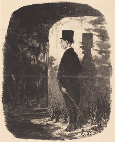 Nie ma co mówić, muszę przejść przez ten... las... autorstwa Honoré Daumier