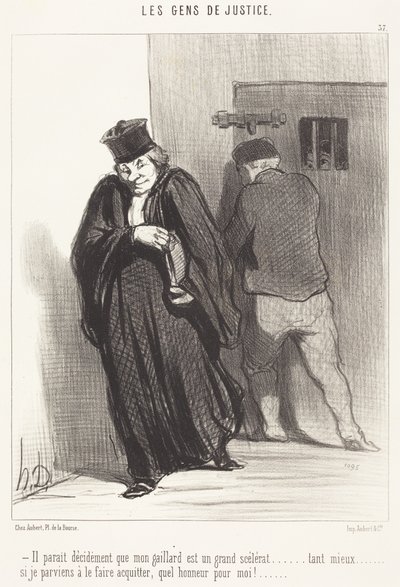 Wygląda na to... że mój chłopak jest wielkim łajdakiem... autorstwa Honoré Daumier