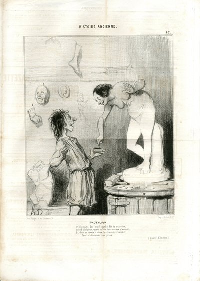 Ilustracja Honore Daumier (1808-1879) w Le Charivari autorstwa Honoré Daumier