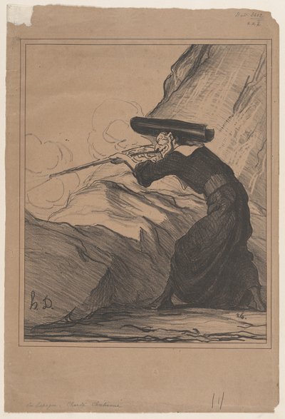 W Hiszpanii - chrześcijańskie miłosierdzie, z „Wiadomości dnia”, opublikowane w Le Charivari, 29 maja 1872 autorstwa Honoré Daumier