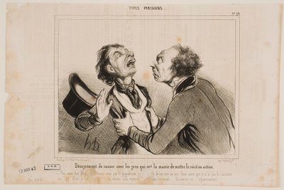 Niedogodność rozmowy z ludźmi... autorstwa Honoré Daumier