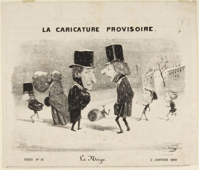 Śnieg autorstwa Honoré Daumier