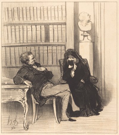 Wdowa autorstwa Honoré Daumier