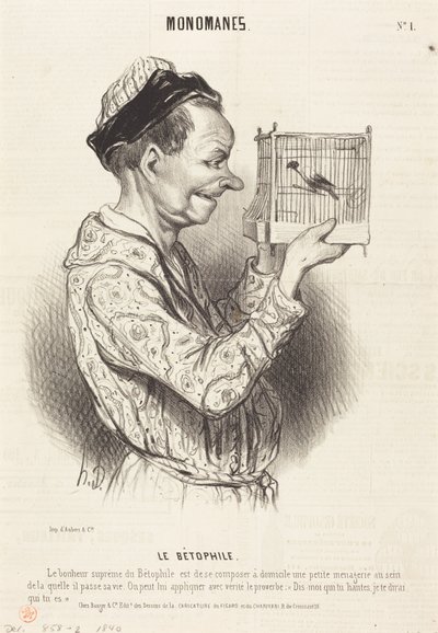 Miłośnik zwierząt autorstwa Honoré Daumier
