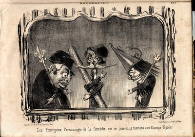 Le Charivari, Satyryczne w czerni i bieli autorstwa Honoré Daumier