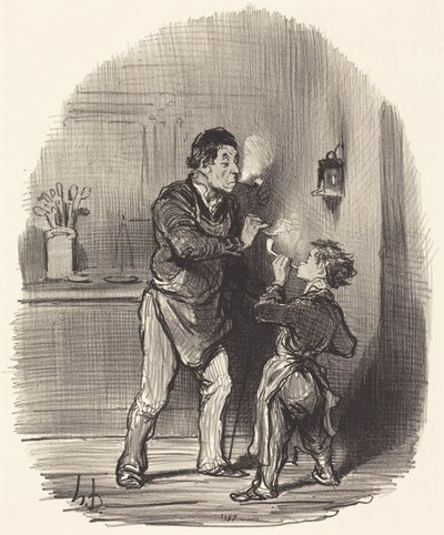 Filozof-szmatarz autorstwa Honoré Daumier