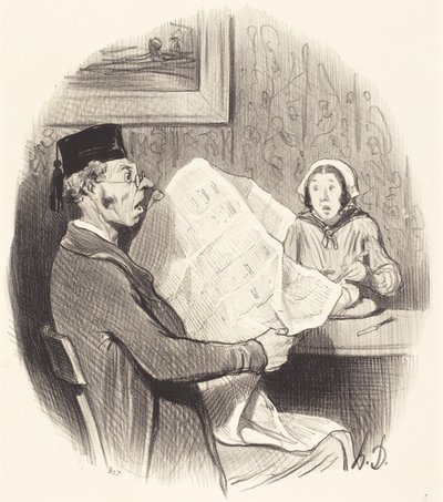 Coraz bardziej potworny Format autorstwa Honoré Daumier