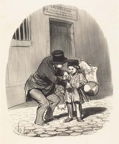 Dzień wyjścia autorstwa Honoré Daumier