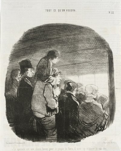 Widowisko jest dobrą rzeczą dla ludu Paryża... autorstwa Honoré Daumier