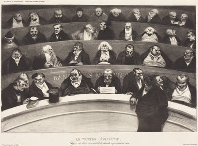 Brzuch ustawodawczy autorstwa Honoré Daumier