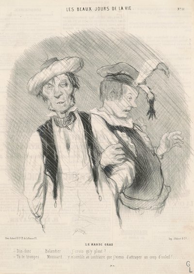Tłusty wtorek autorstwa Honoré Daumier