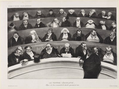 Brzuch ustawodawczy autorstwa Honoré Daumier