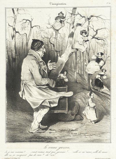 Stary kawaler autorstwa Honoré Daumier