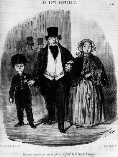 Dobry mieszczanin - autorstwa Daumiera, w „Charivari” z 16.09.1846 r. autorstwa Honoré Daumier