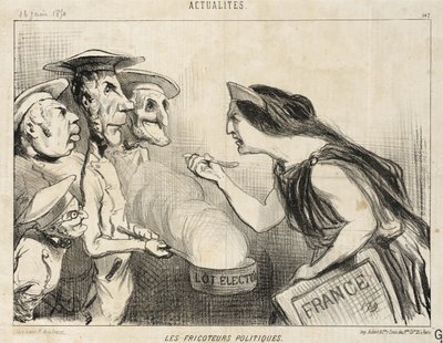 Polityczni pasożyci autorstwa Honoré Daumier