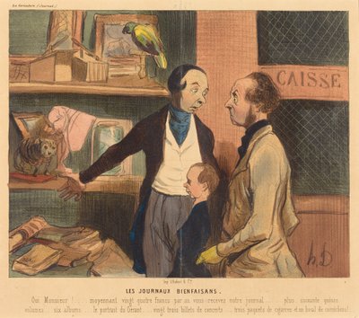 Dobroczynne czasopisma autorstwa Honoré Daumier