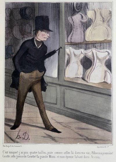 Les gorsety - autorstwa Daumier autorstwa Honoré Daumier