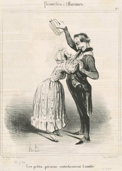 Małe prezenty... autorstwa Honoré Daumier