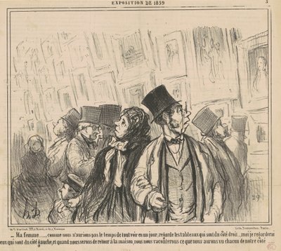 Moja żona… jak byśmy nie mieli… autorstwa Honoré Daumier
