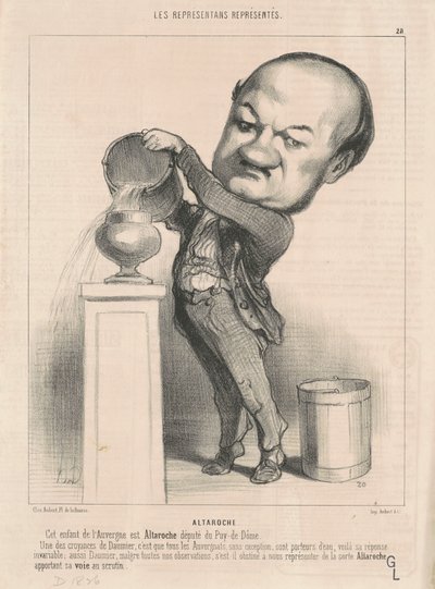 Marie Michel Altaroche autorstwa Honoré Daumier