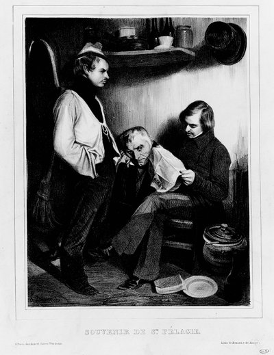 Wspomnienia Sainte-Pelagie autorstwa Honoré Daumier