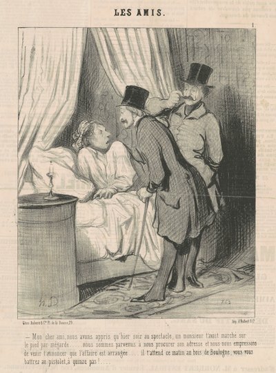 Mój drogi przyjacielu, dowiedzieliśmy się... autorstwa Honoré Daumier