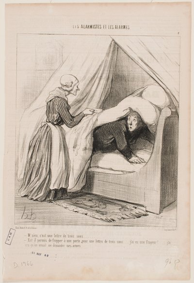 Panie, to list za trzy centy... autorstwa Honoré Daumier