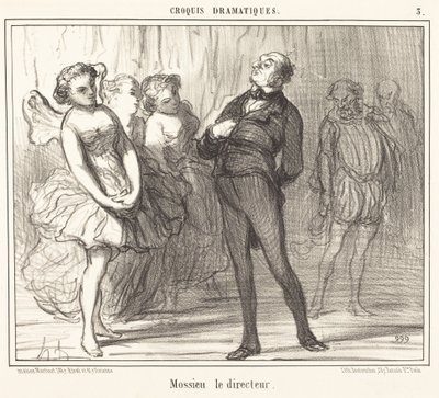 Reżyser Mossie autorstwa Honoré Daumier