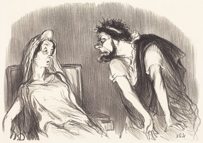 Edyp autorstwa Honoré Daumier
