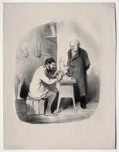 Artyści, płyta 2: Pewnego dnia musisz mnie w ten sposób wymodelować autorstwa Honoré Daumier