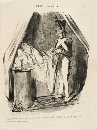 Tak, droga przyjaciółko, zazdrosny, ile tylko zechcesz!... autorstwa Honoré Daumier