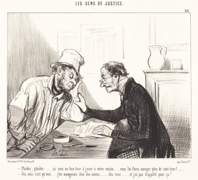 Błagaj... to będzie dobra sztuczka do zagrania... autorstwa Honoré Daumier