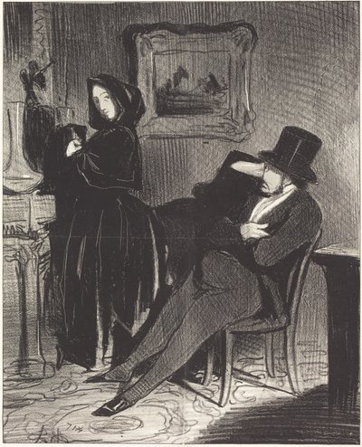 Częściej, niż zaprowadzę cię... na bal... autorstwa Honoré Daumier