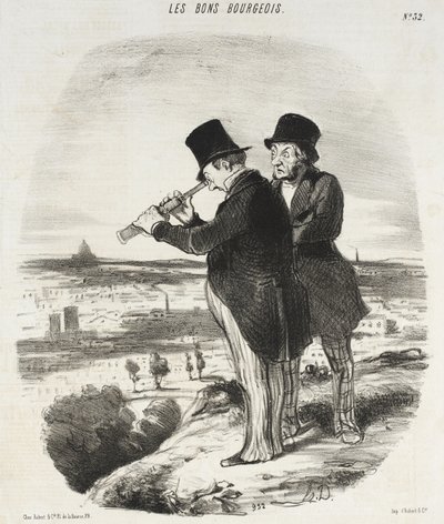 Dla pięknego widoku, oto piękny widok! autorstwa Honoré Daumier