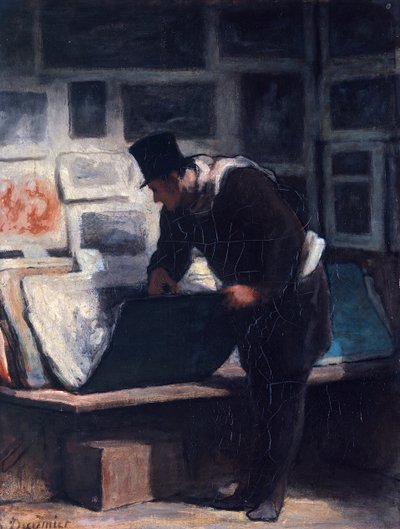 Entuzjasta druku autorstwa Honoré Daumier