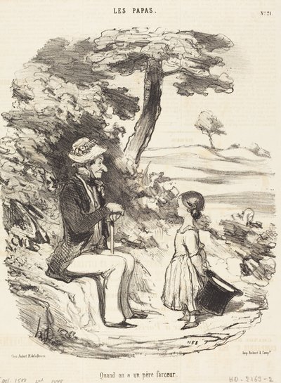 Kiedy ma się żartobliwego ojca autorstwa Honoré Daumier