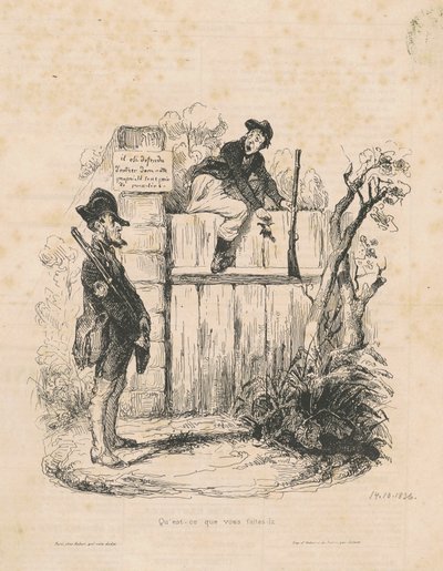 Co Ty tutaj robisz... autorstwa Honoré Daumier