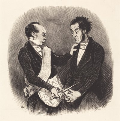 Recepcja masona autorstwa Honoré Daumier