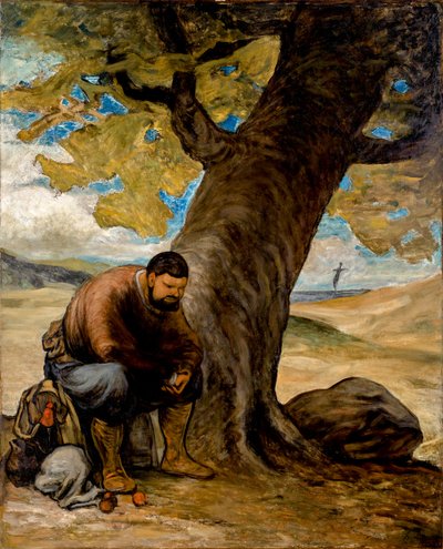 Sancho Pansa odpoczywający pod drzewem autorstwa Honoré Daumier