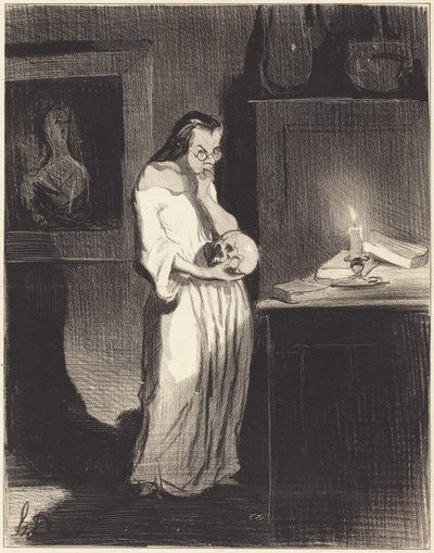 Ty przeklęty złodzieju dzieci! autorstwa Honoré Daumier