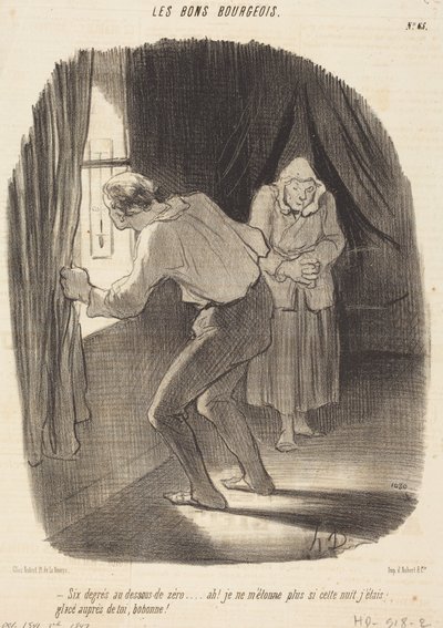 Sześć stopni poniżej zera... autorstwa Honoré Daumier
