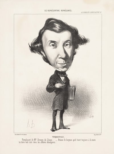 Tocqueville, 1849 autorstwa Honoré Daumier