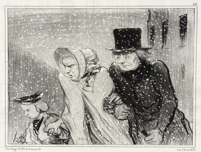 Nudzisz mnie, żono!... Już od godziny... autorstwa Honoré Daumier