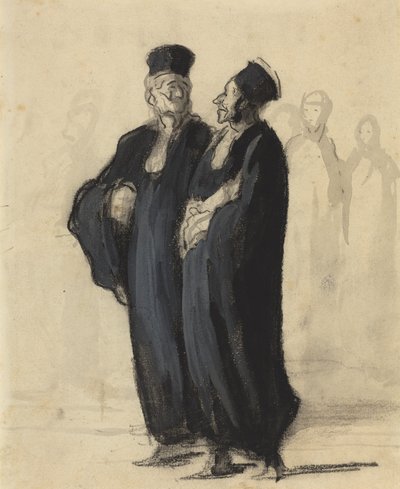 Dwaj prawnicy autorstwa Honoré Daumier