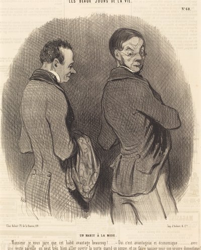Modny strój autorstwa Honoré Daumier