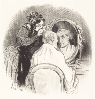 Dżentelmen, który robi się za młody autorstwa Honoré Daumier