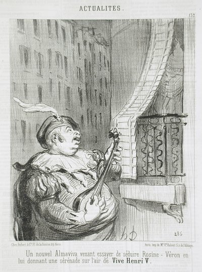 Nowy Almaviva... autorstwa Honoré Daumier